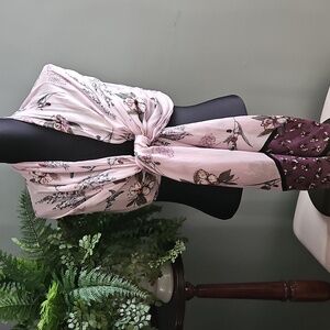 Lavender print scarf